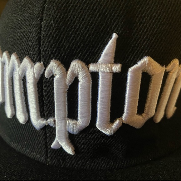 Compton Hat - Black - Raiders - NWA - Flat Brim - Los Angeles SnapBack - Picture 2 of 6